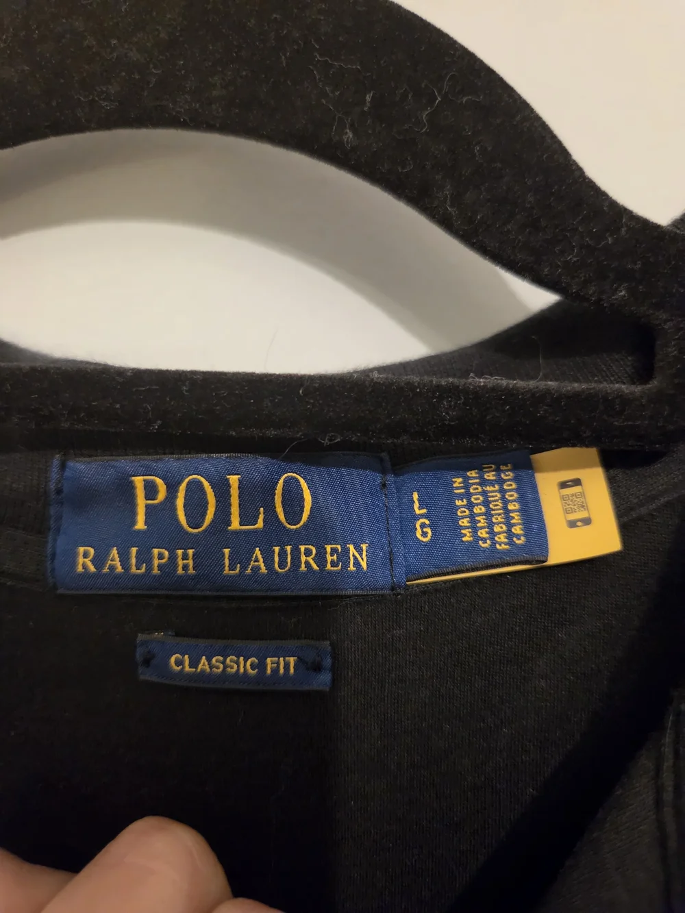Ralph Lauren Black Polo with Gold Pony